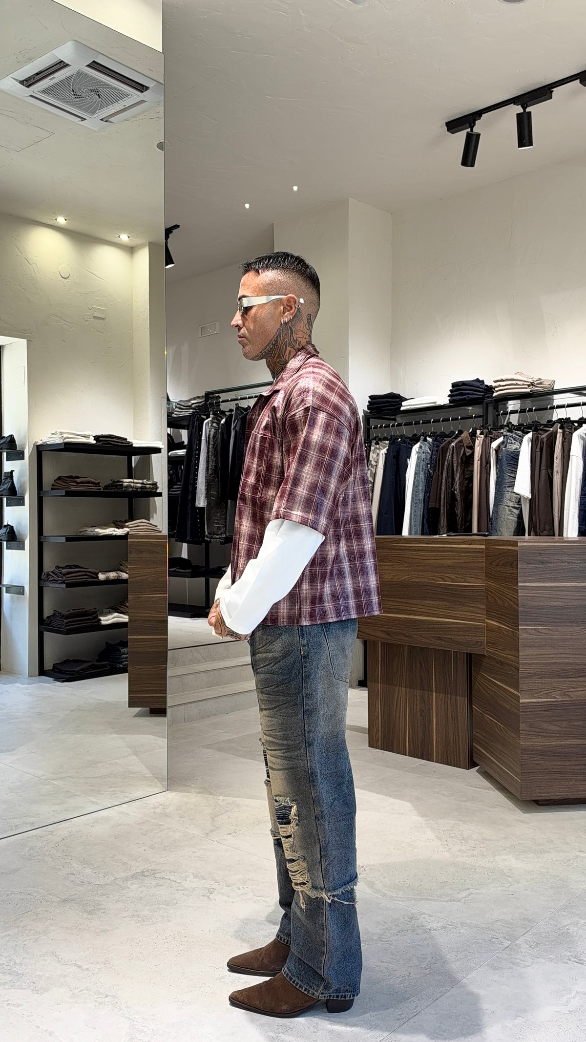 CAMICIA LL QUADRI DOPPIAMANICA