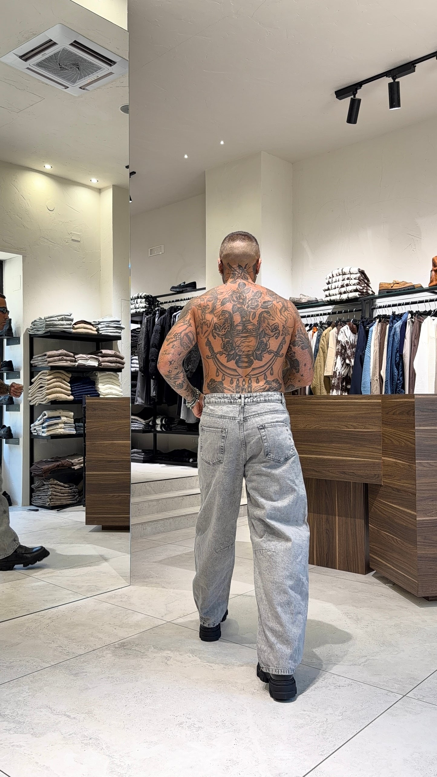 BALLOON JEANS MARMORIZZATO