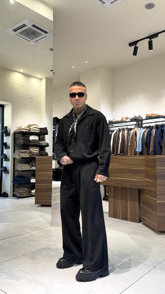 CAMICIA OVER VELLUTO