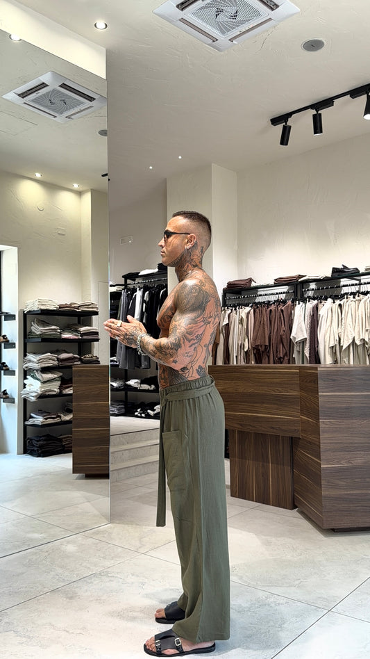 ETEREO LINEN PANTS