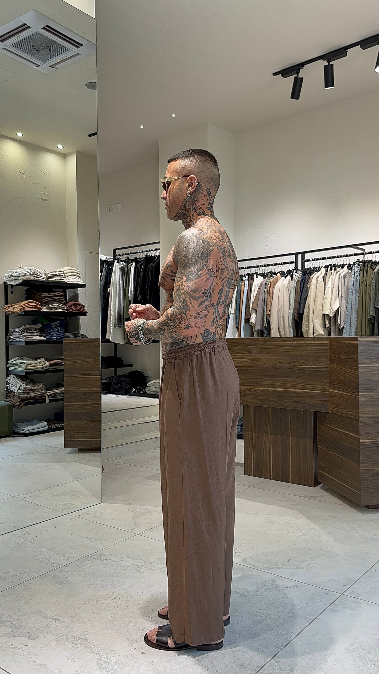 LINEN CHICAGO PANTS