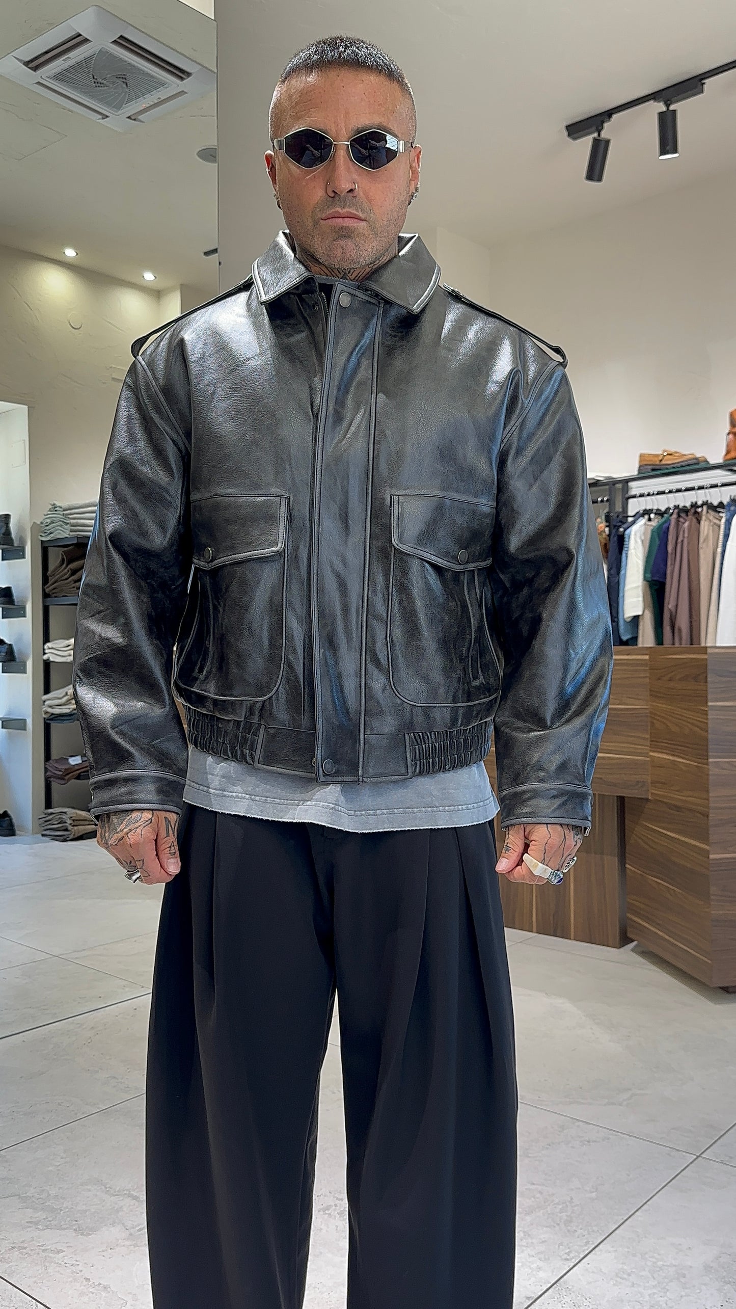 BOMBER COLLETTO ECO OVER