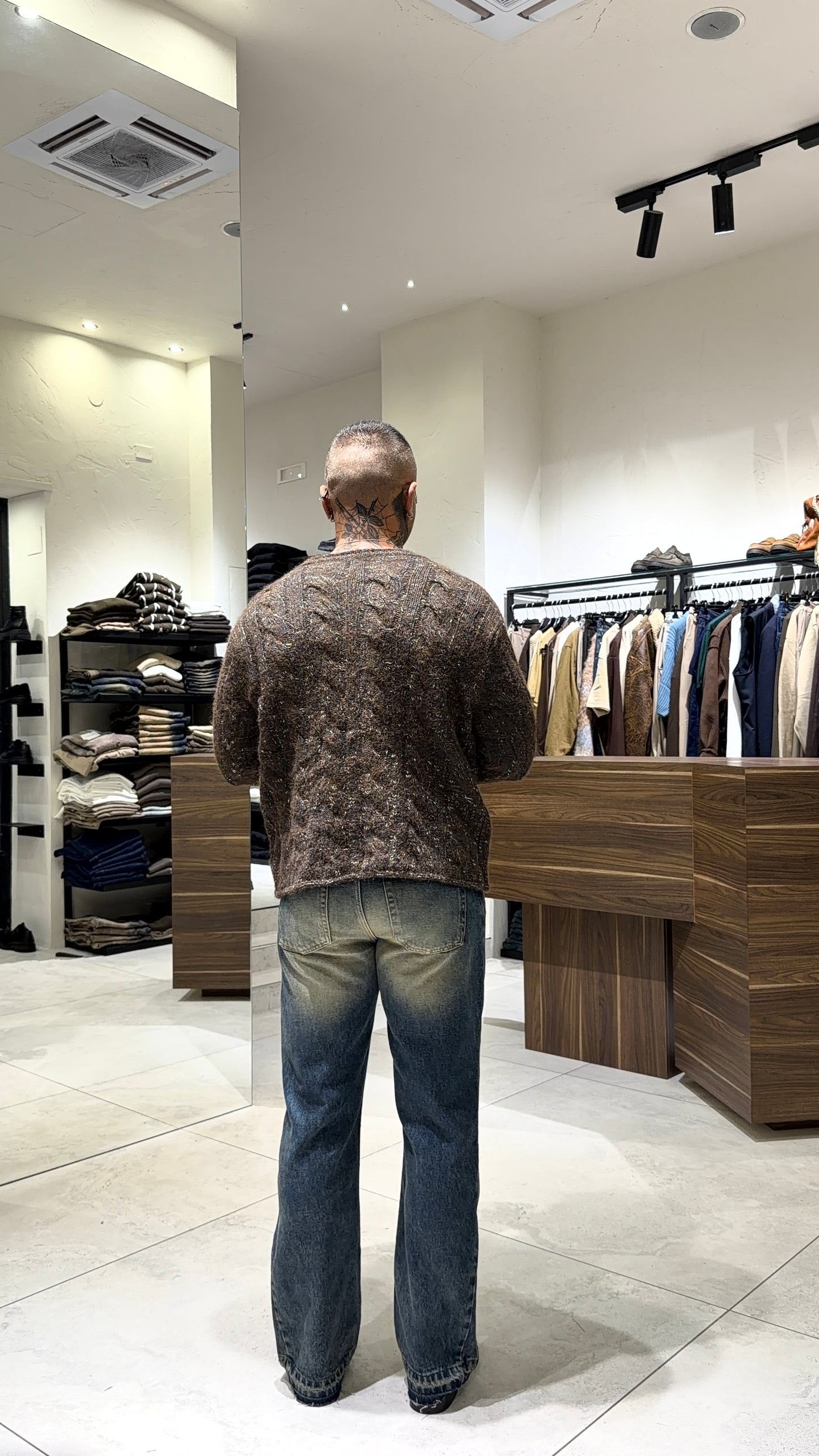 FLARED 11 JEANS SABBIA