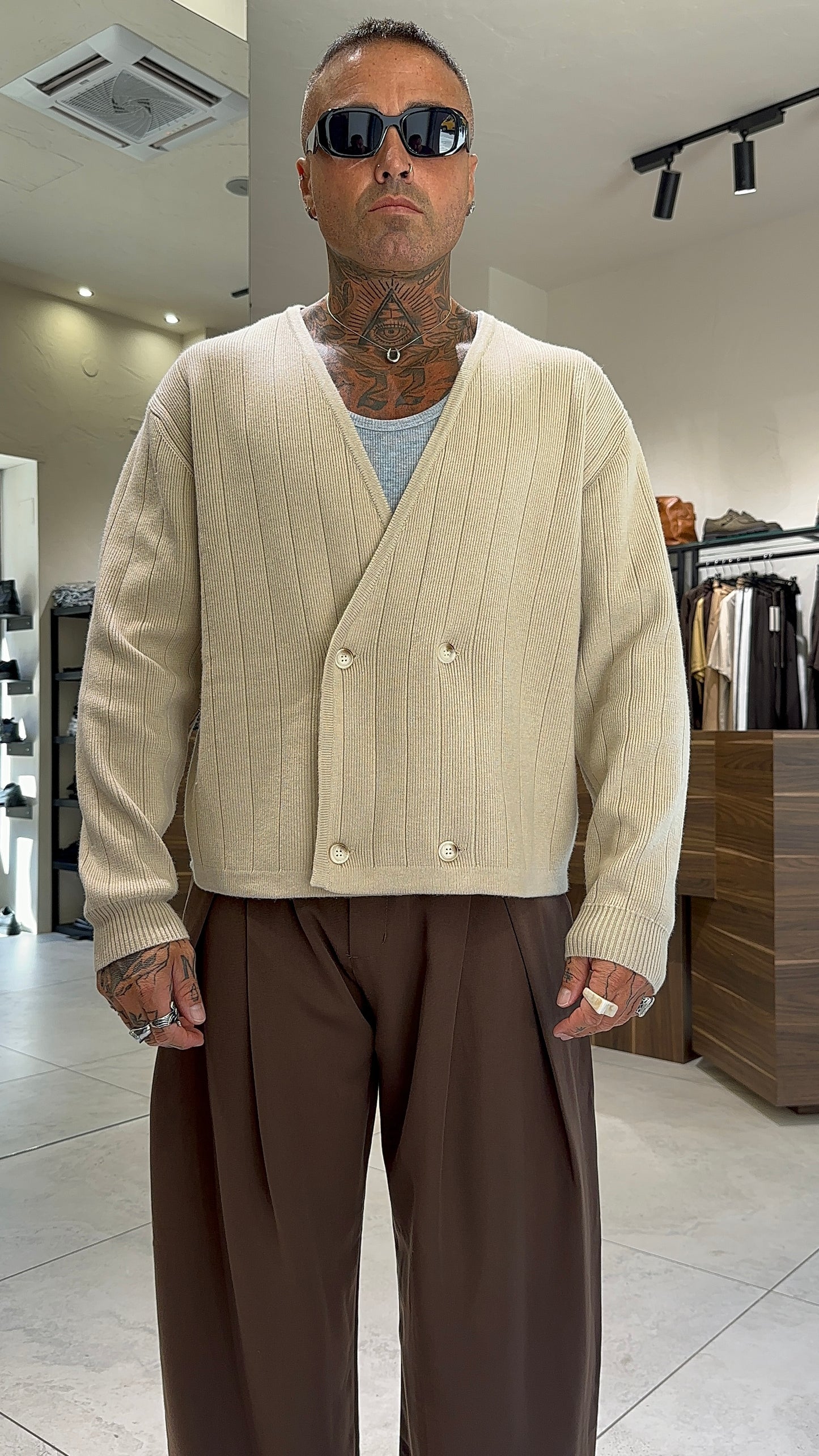 CARDIGAN DOPPIOPETTO LANA