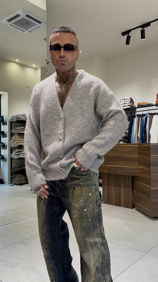 CARDIGAN TINTA UNITA PELO