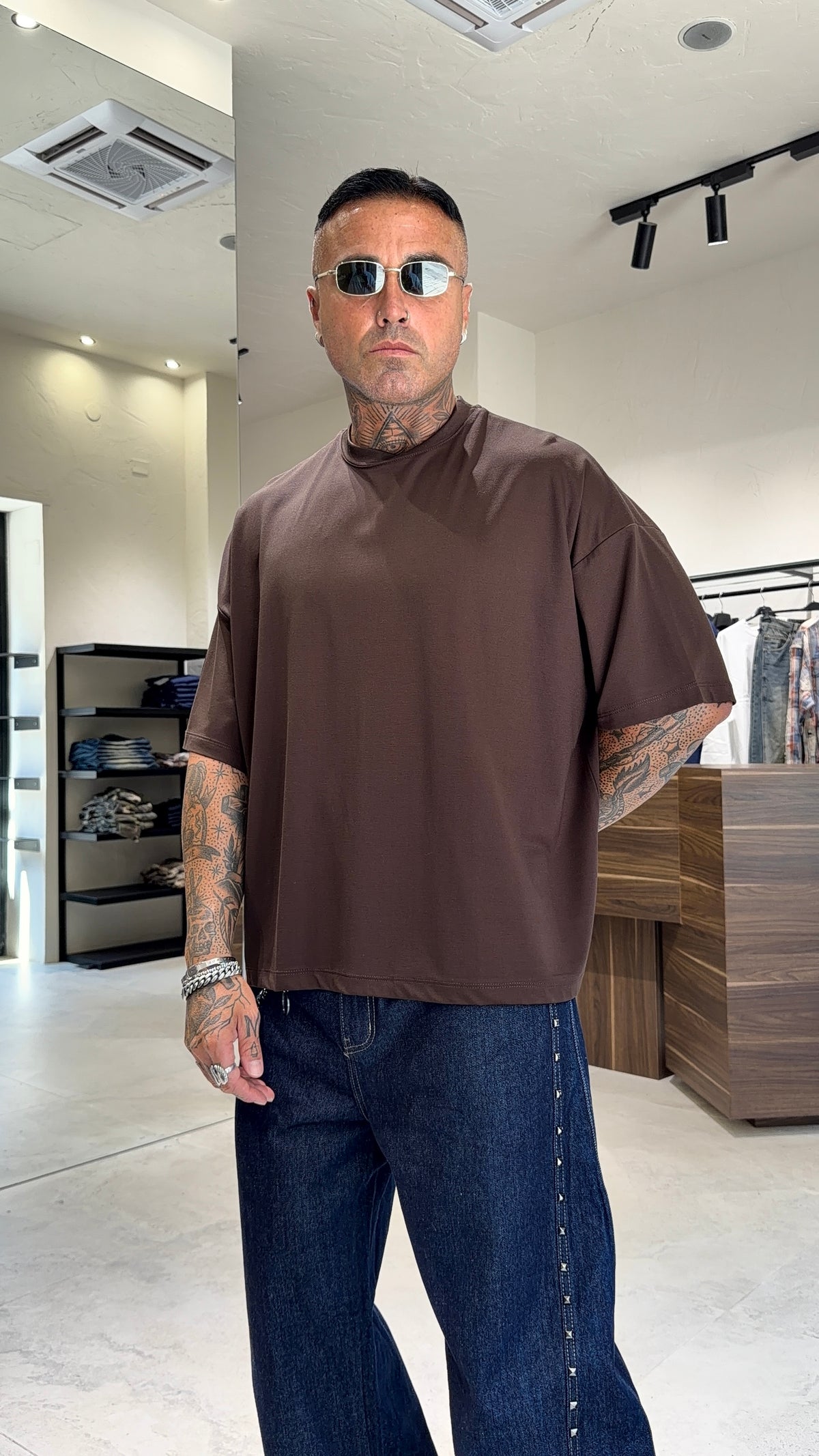 TEE CROPPED LS