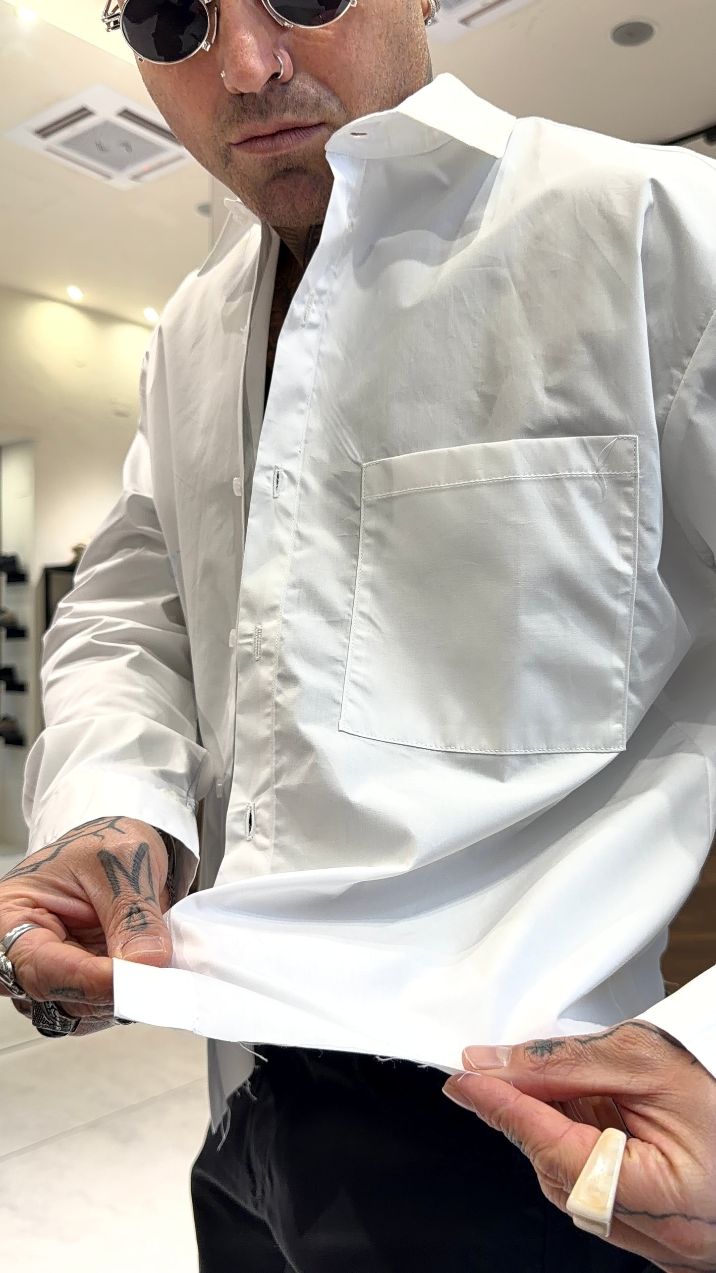 CAMICIA CROPPED TASCA