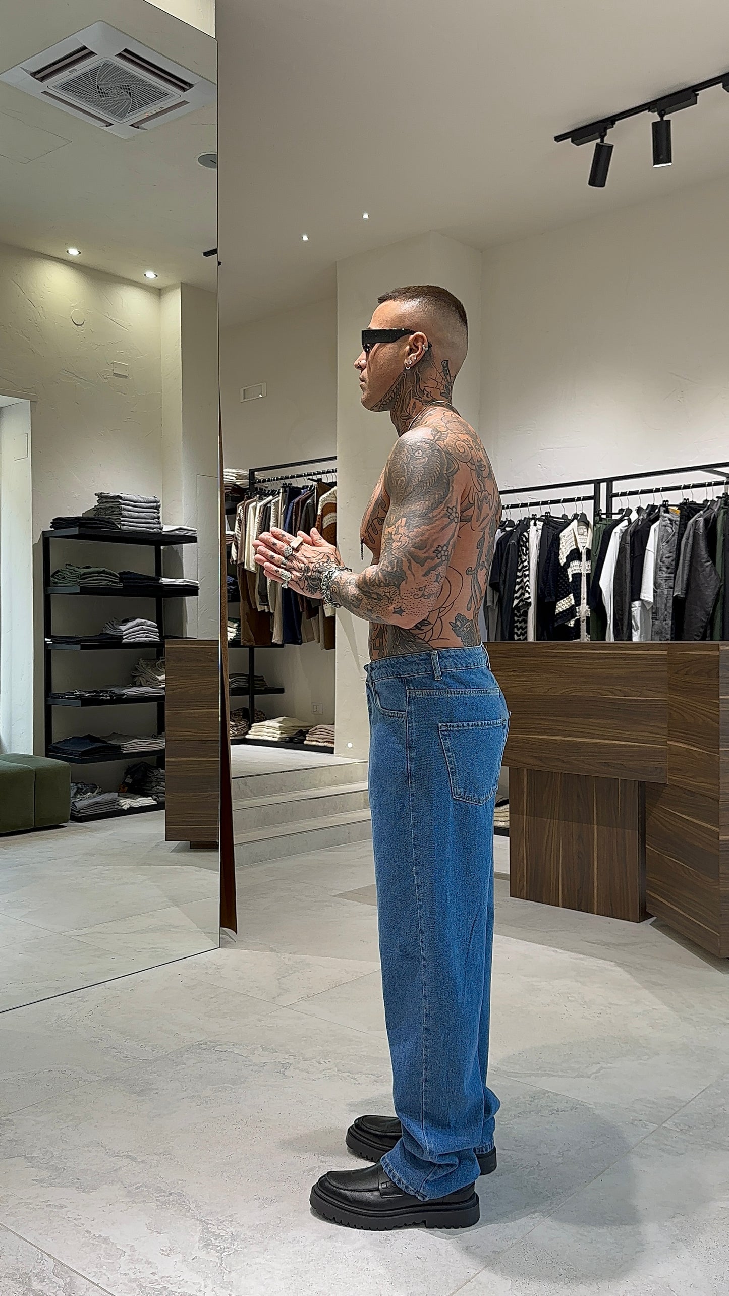 BAGGY DENIM CHIARO