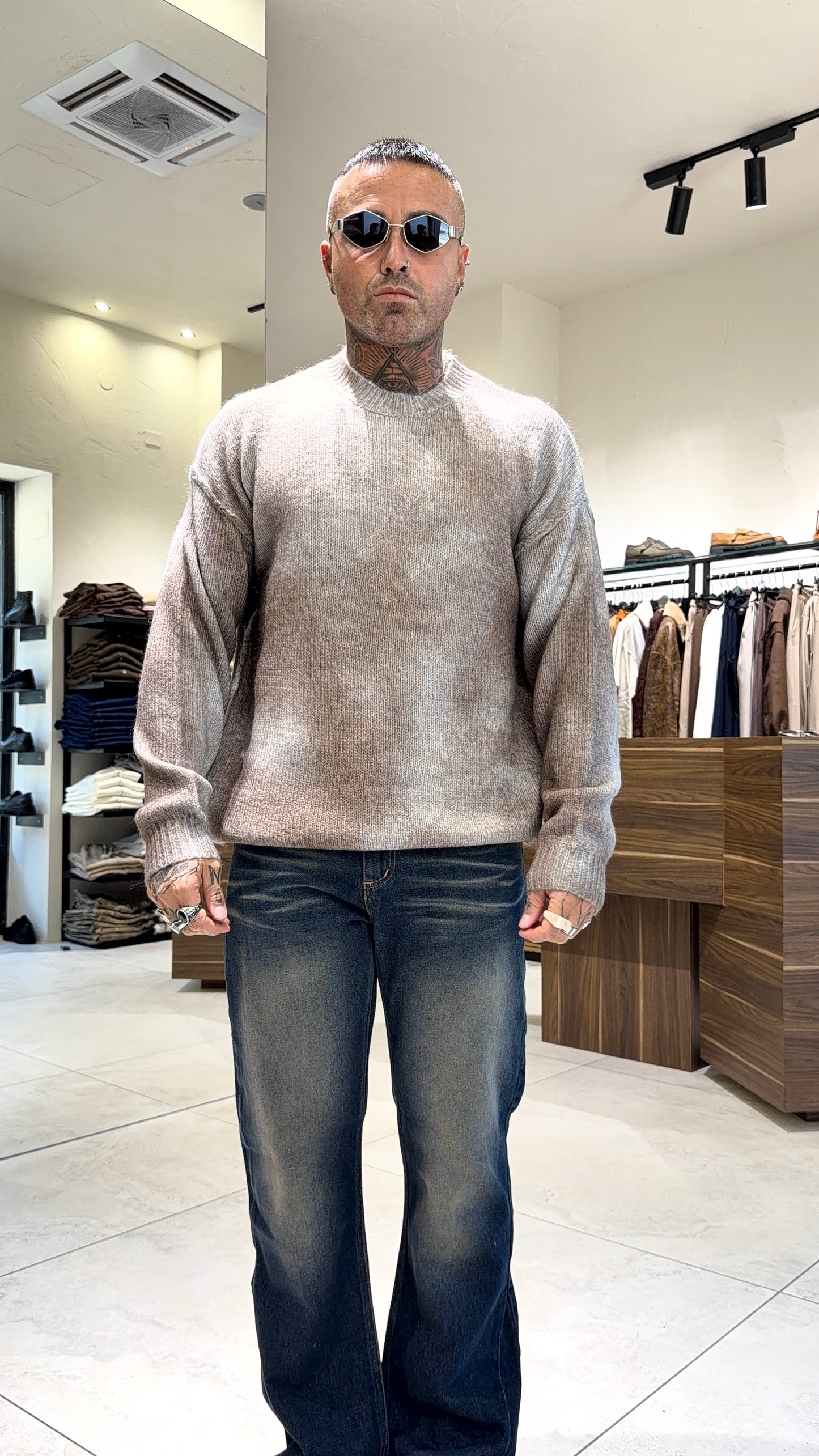 WOOL GIROCOLLO SFUMATO