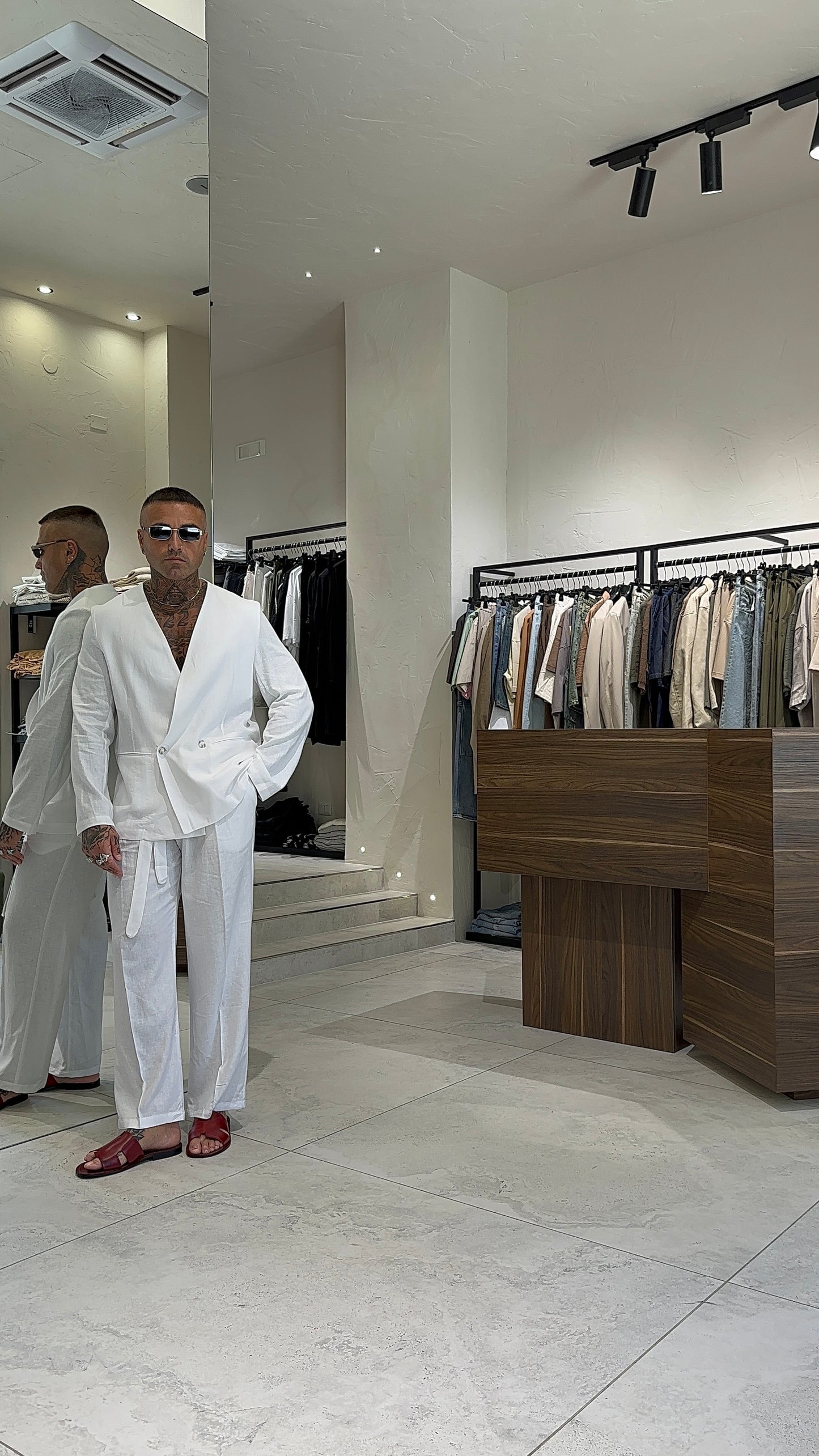 LINEN LONG JACKET