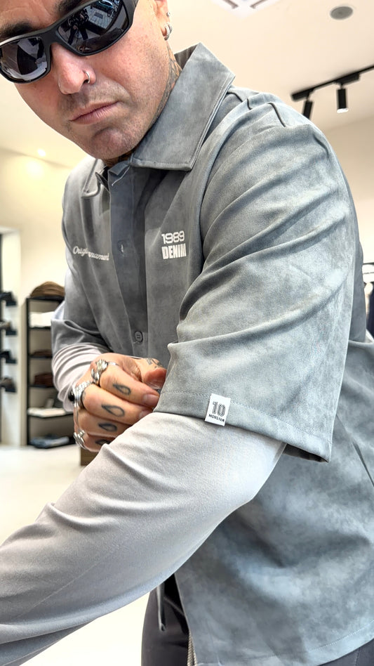 CAMICIA DOPPIAMANICA STAMPA