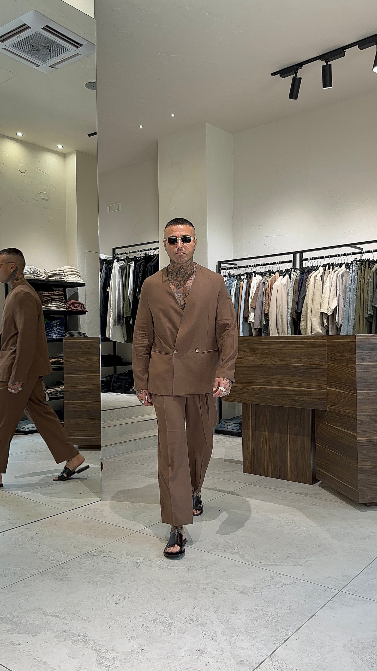 LINEN HOLLYWOOD PANTS