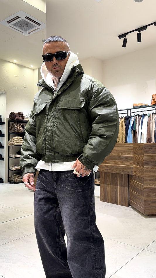 CROPPED BOMBER TECNICO