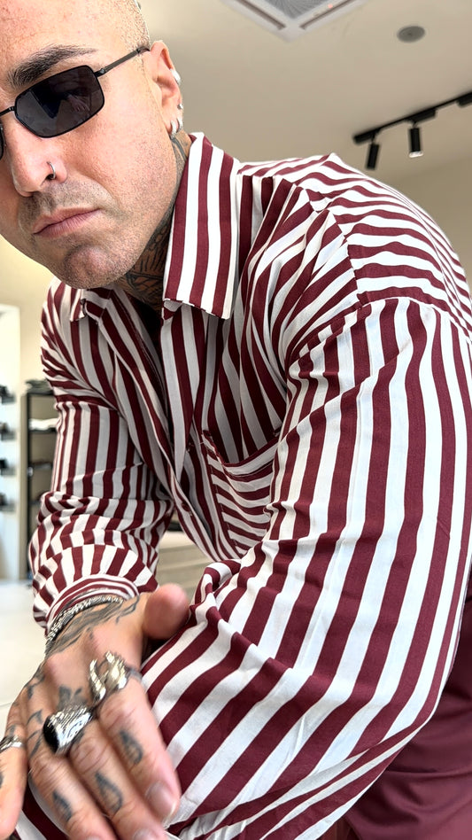 POPELINE RIGHE SHIRT