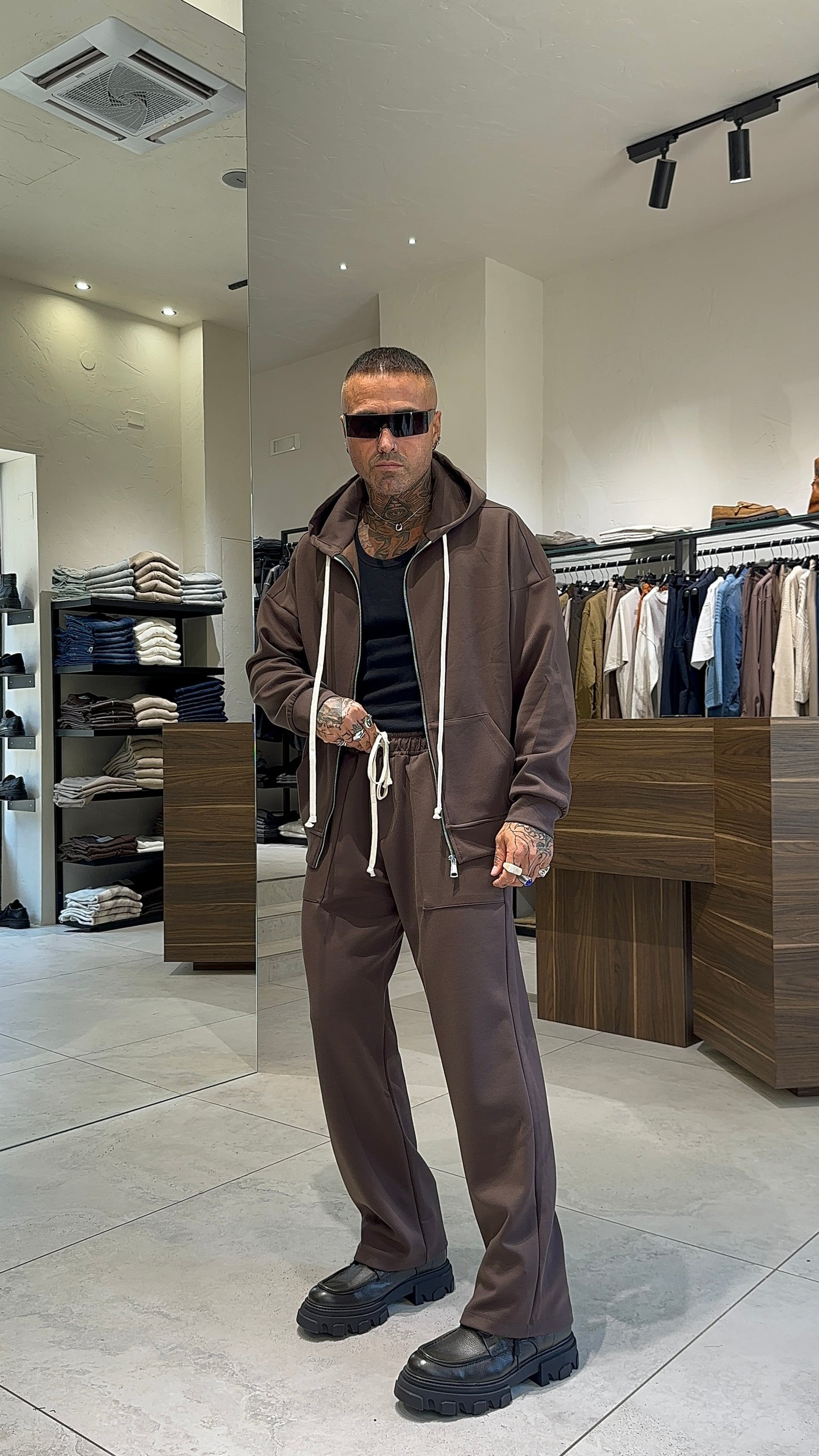 TUTA CAPPUCCIO ZIP