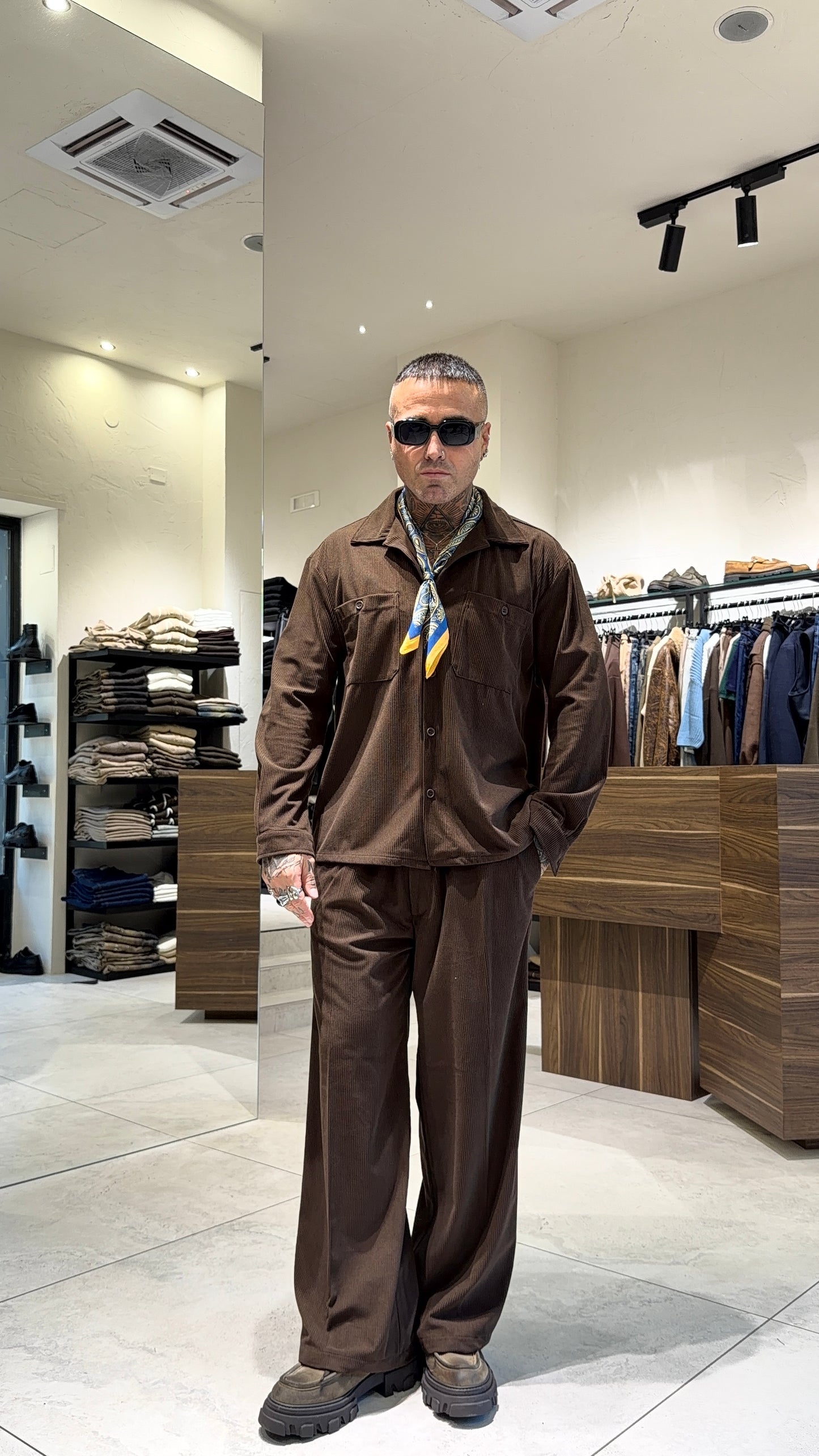 CAMICIA OVER VELLUTO