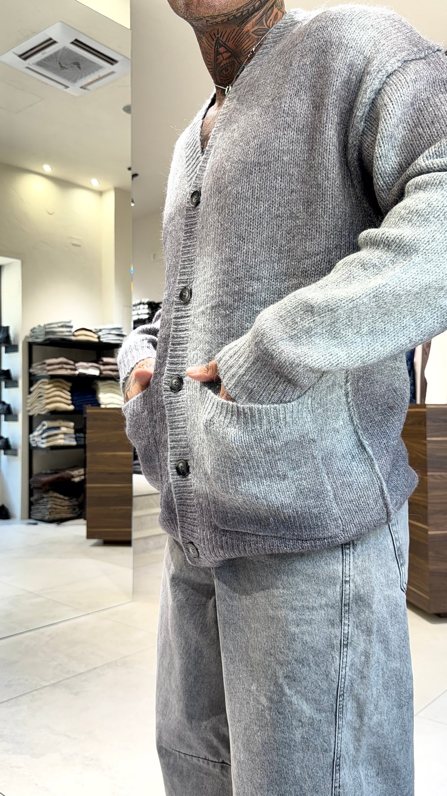 CARDIGAN MALTINTO PELO