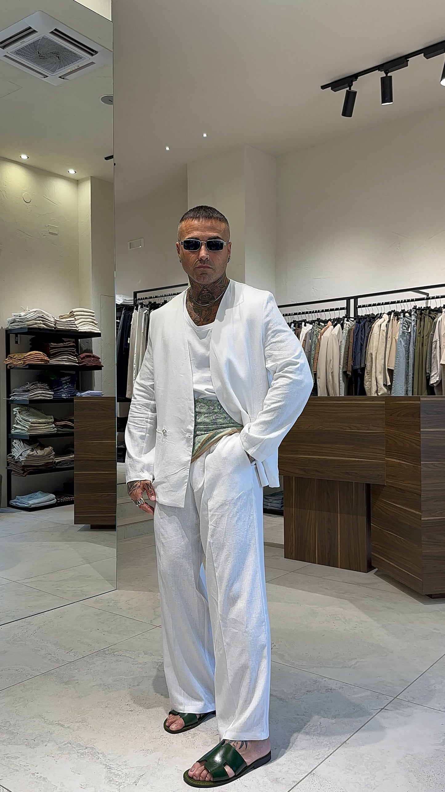 LINEN CHICAGO PANTS