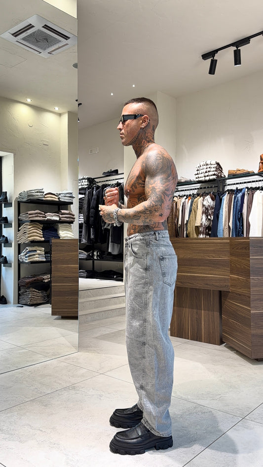 BALLOON JEANS MARMORIZZATO
