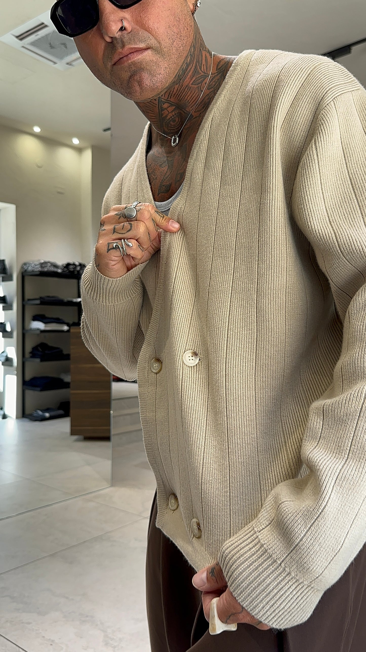 CARDIGAN DOPPIOPETTO LANA