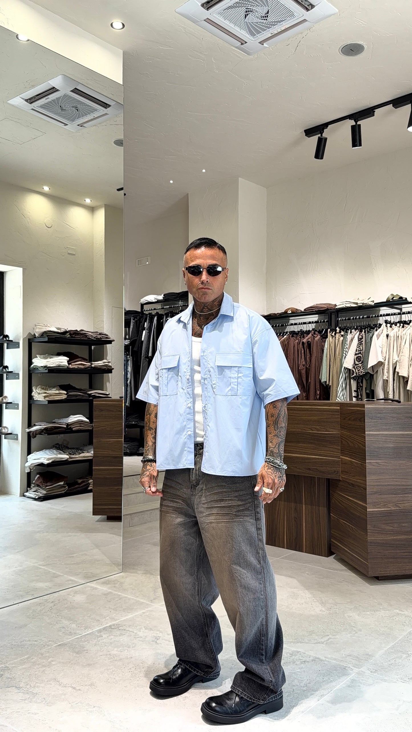 CAMICIA DOPPIA TASCA MM