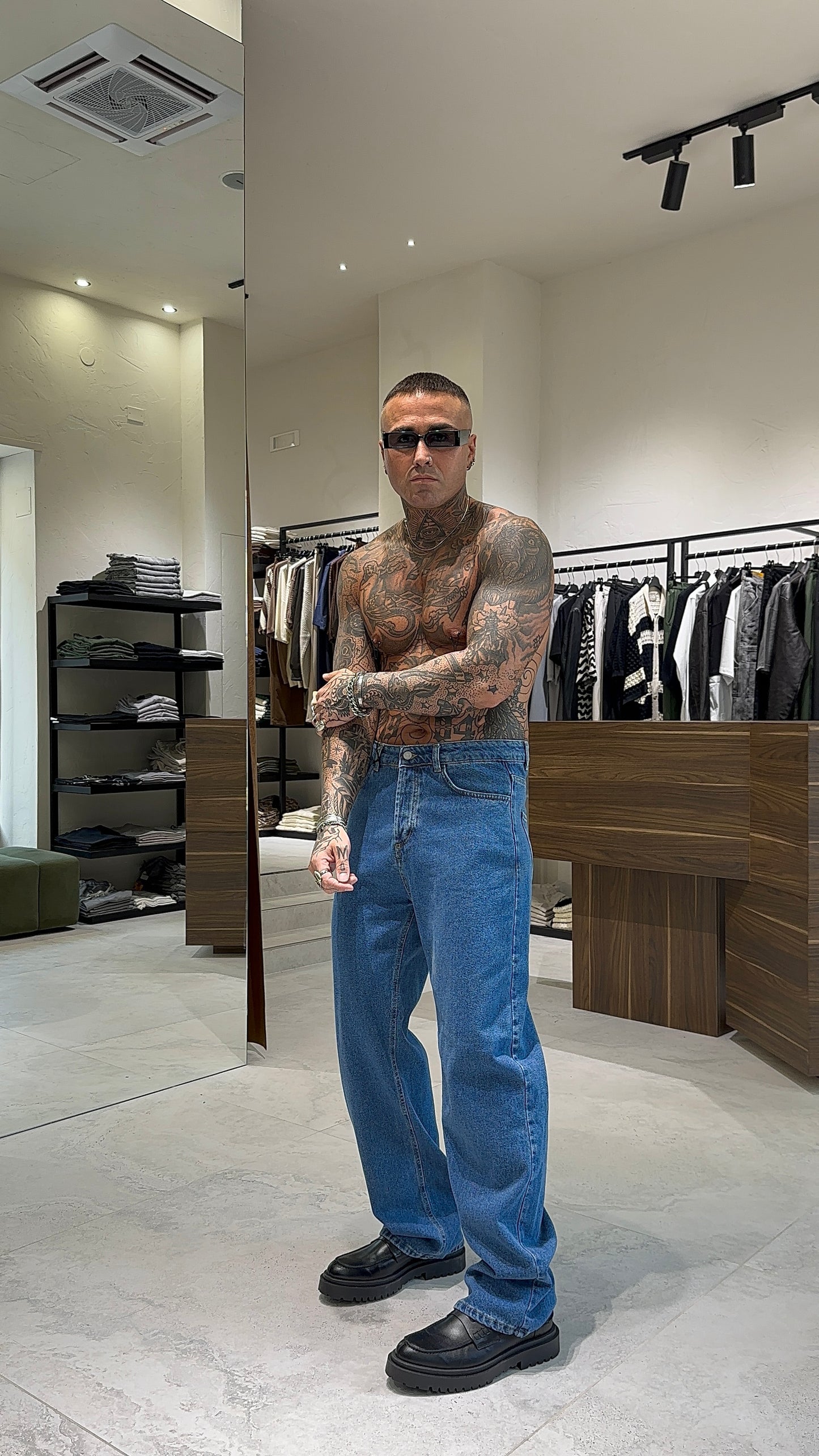 BAGGY DENIM CHIARO