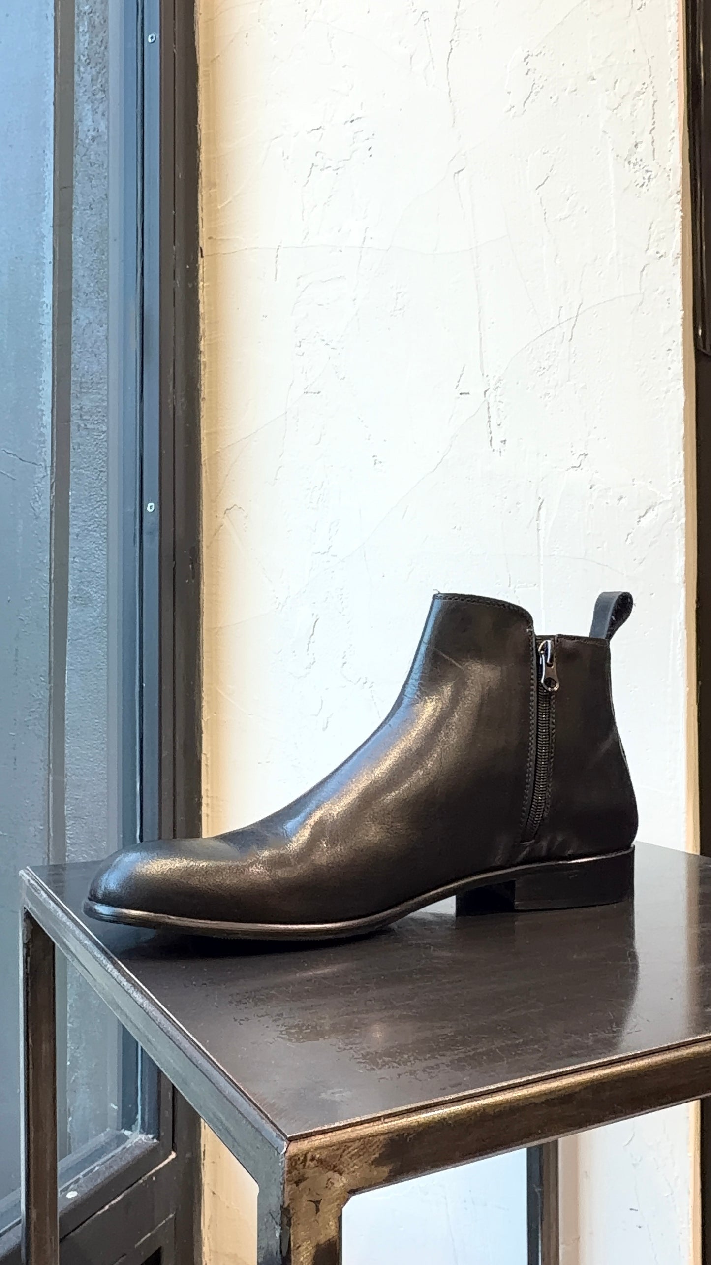 BOOT STIVALETTO PELLE ZIP