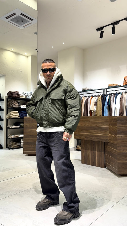 CROPPED BOMBER TECNICO
