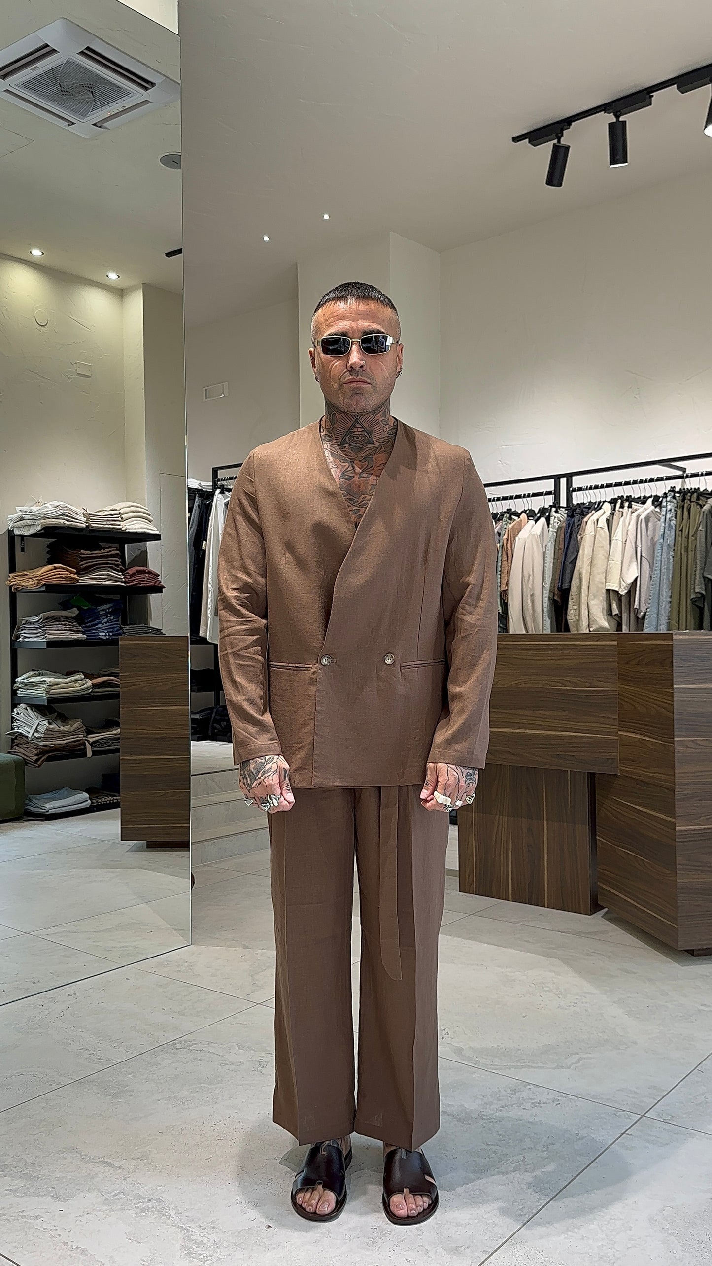 LINEN LONG JACKET