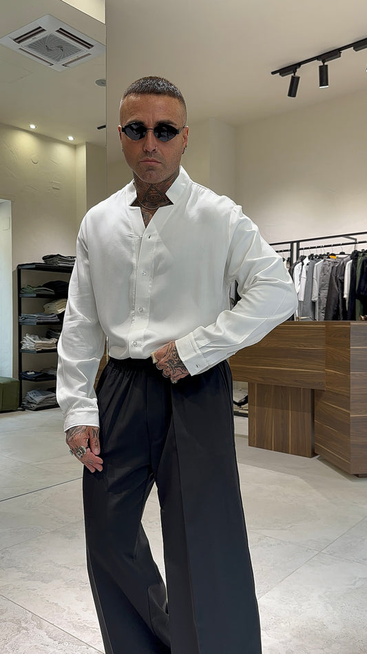 CAMICIA COLLO ASIMMETRICO