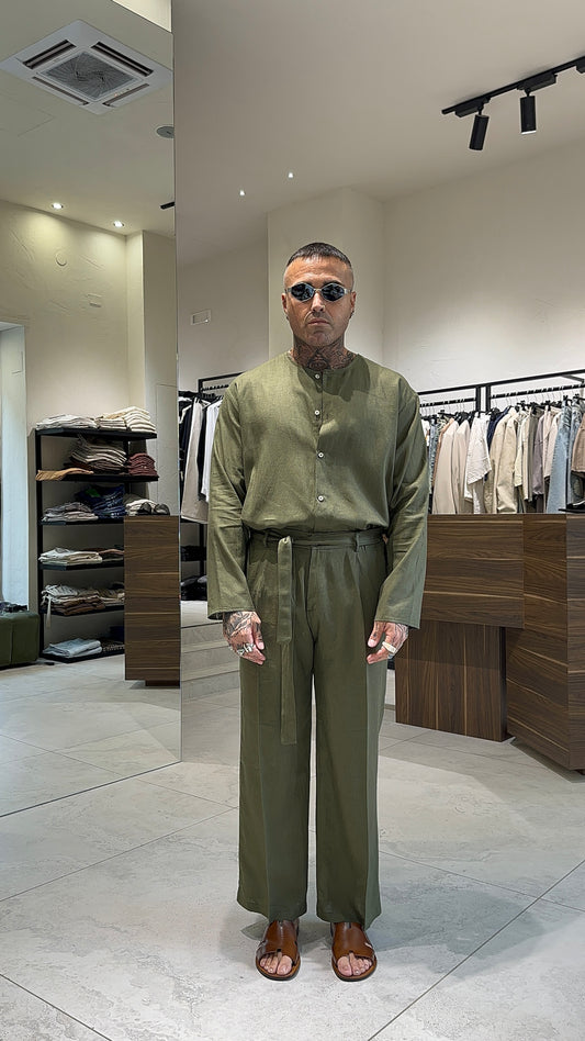 LINEN HOLLYWOOD PANTS
