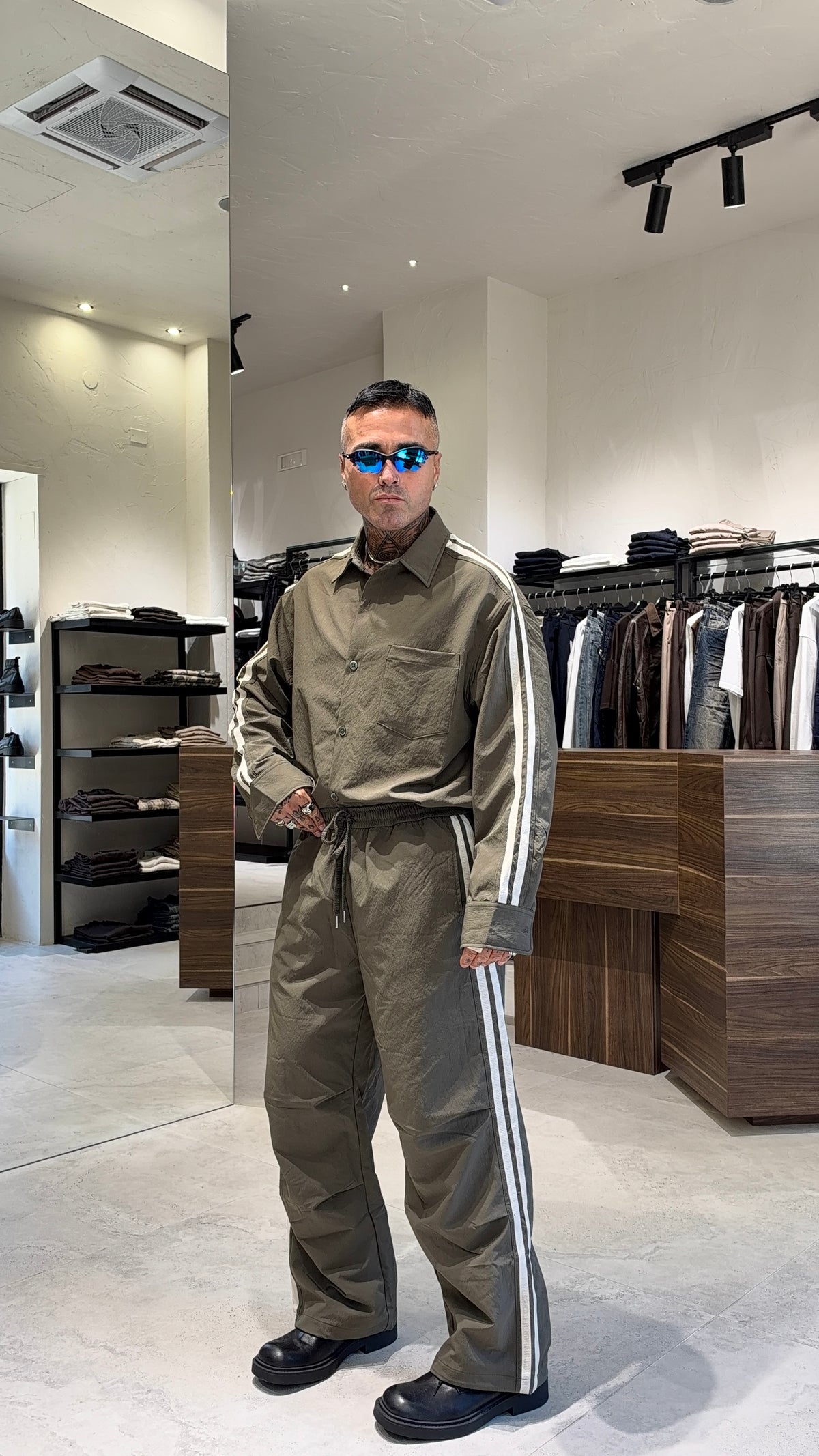 COORDINATO NYLON STRISCE