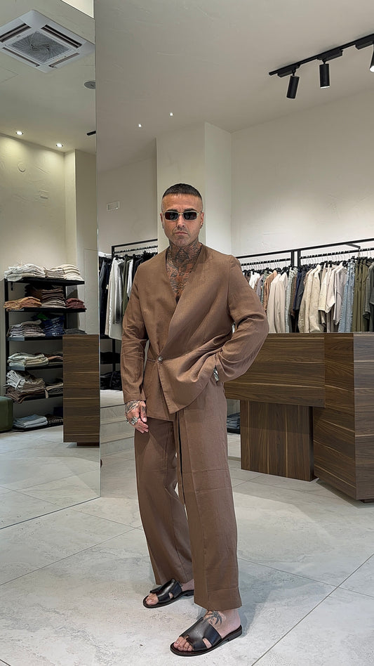LINEN LONG JACKET