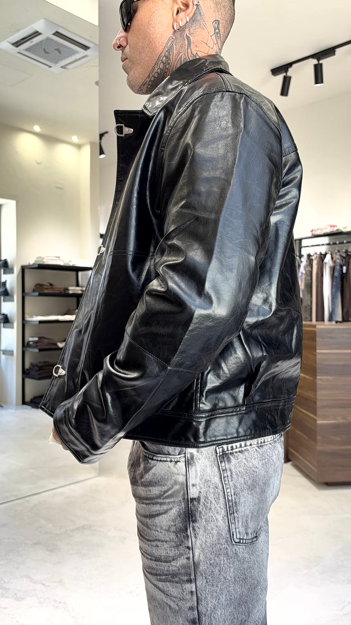 LATHER JACKET ECOPELLE