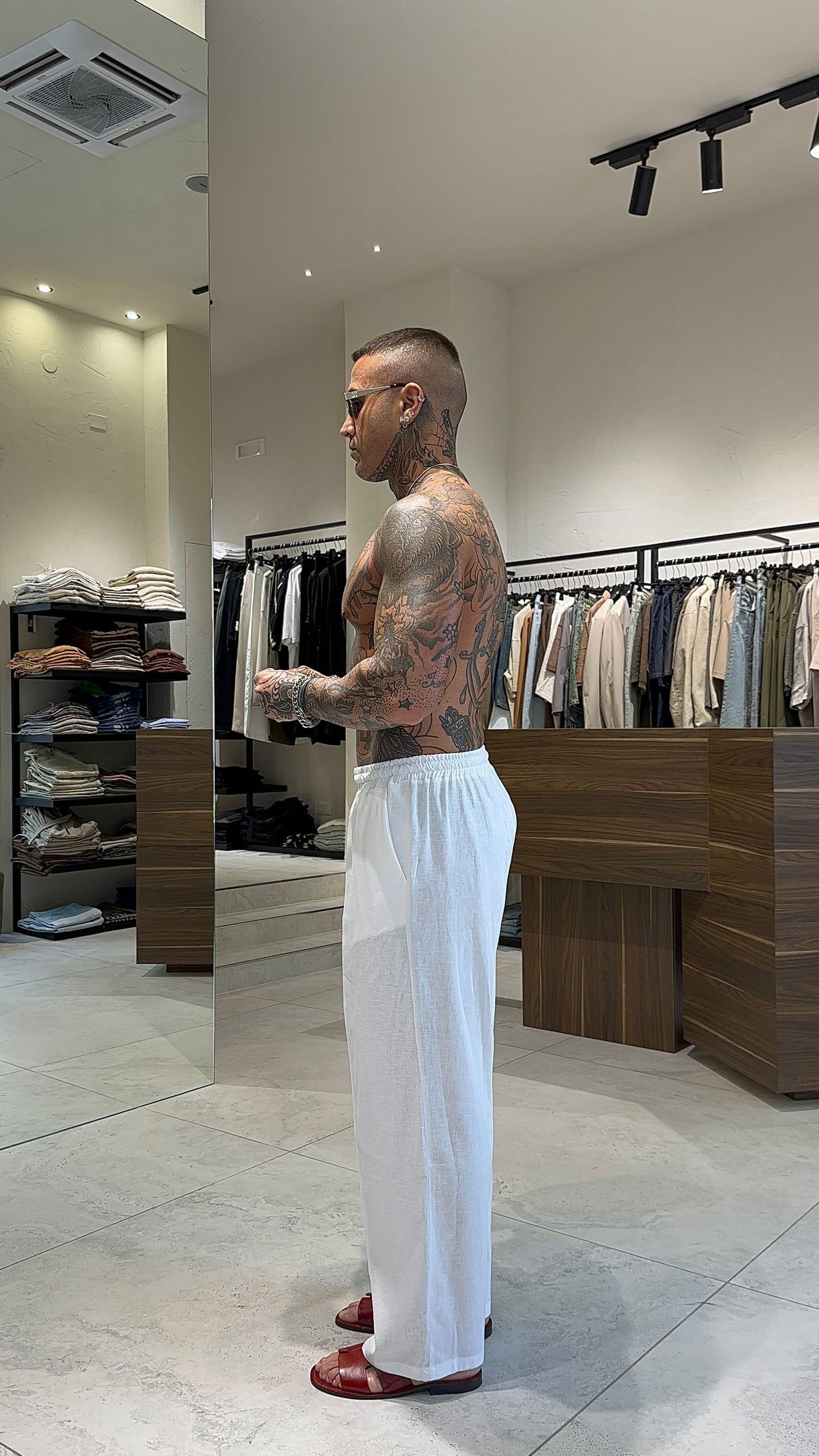 LINEN CHICAGO PANTS