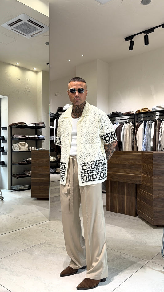 CAMICIA TRAFORATA FLOWER