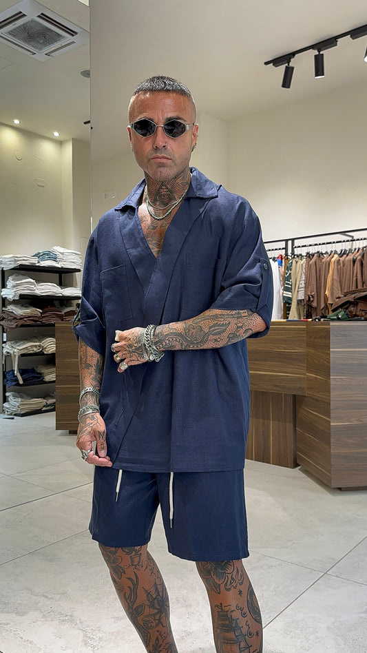 LINEN OVER SHIRT