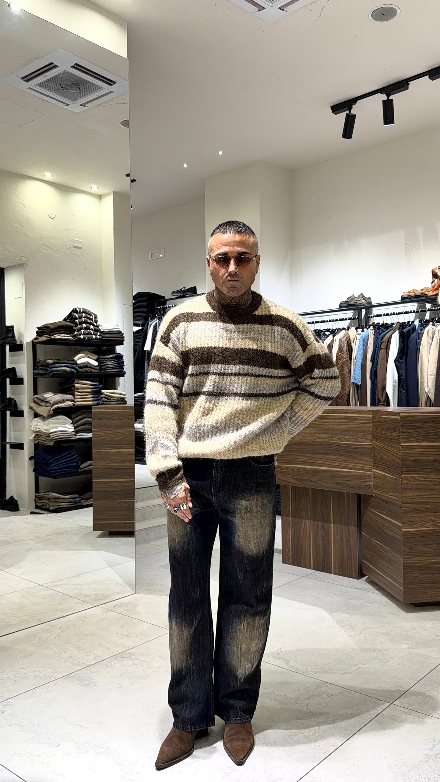 BAGGY NERO/SABBIA 777