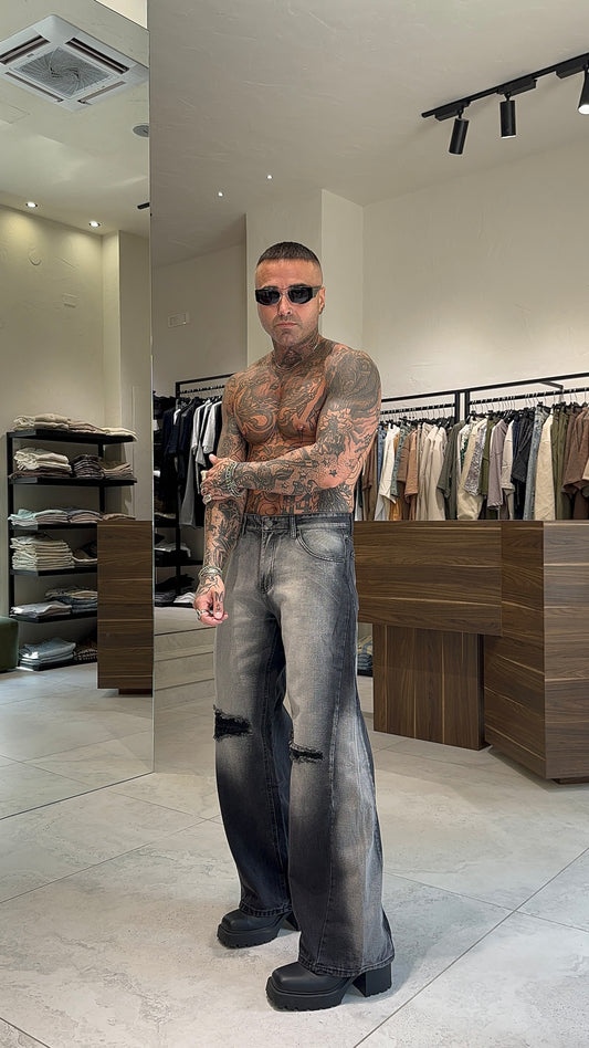BALLOON JEANS SFUMATO
