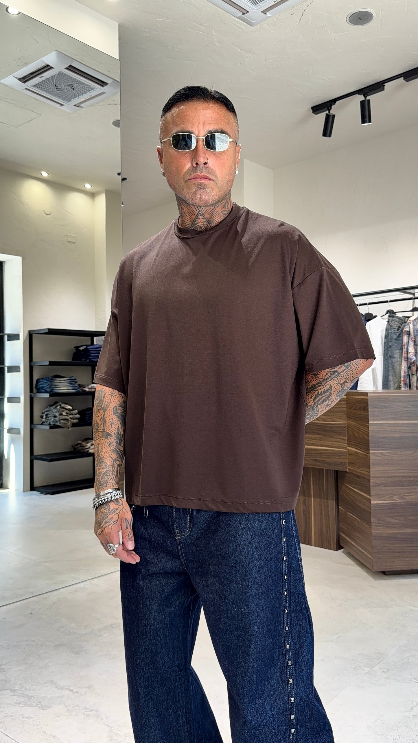 TEE CROPPED LS