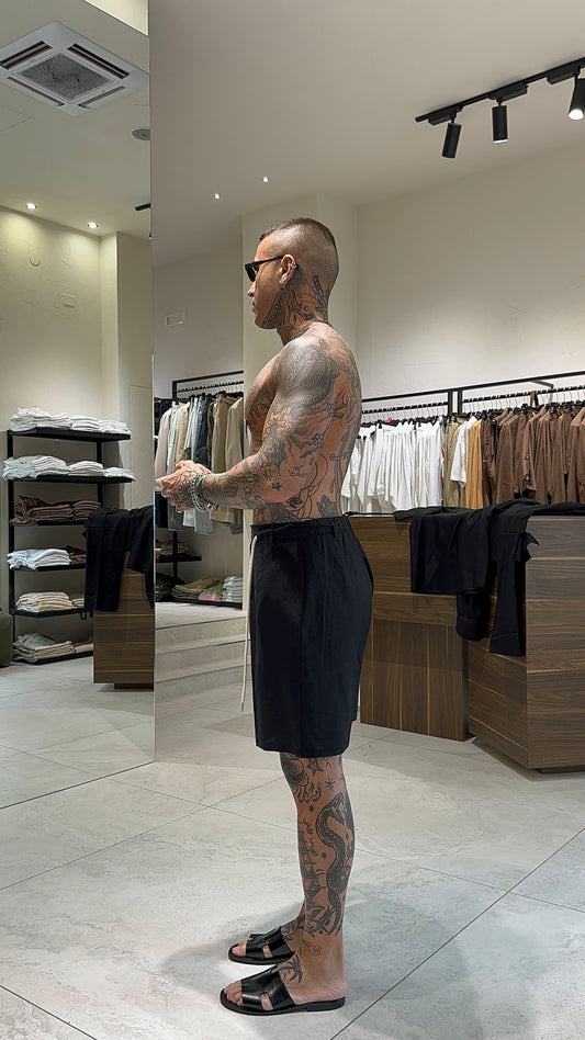 LINEN SHORTS BOTTON