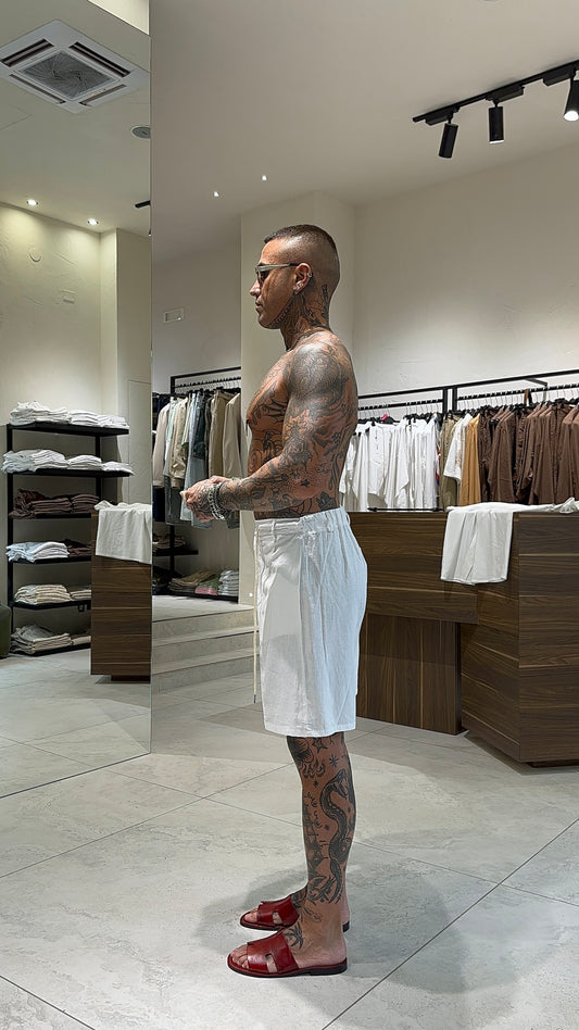 LINEN SHORTS BOTTON