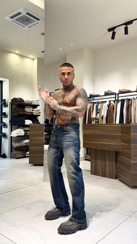 FLARED 00 JEANS SABBIA