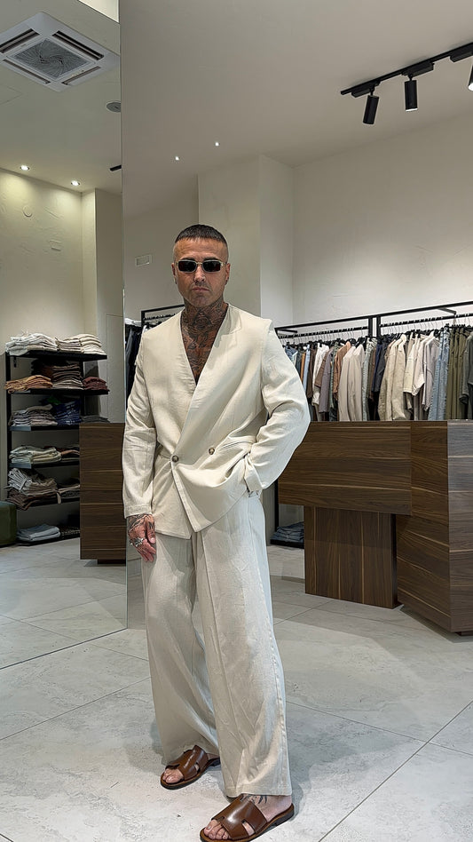 LINEN LONG JACKET