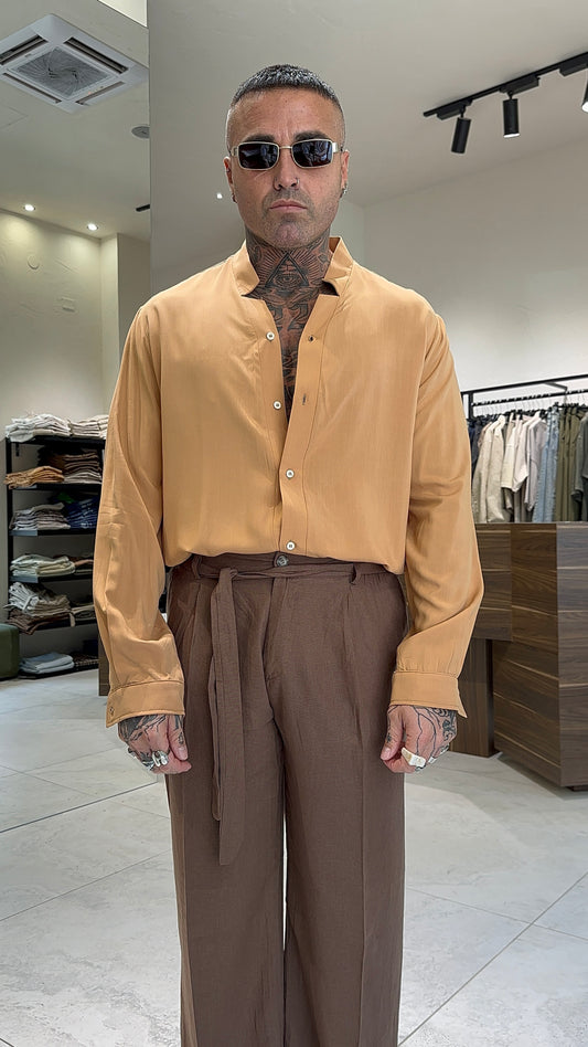 CAMICIA COLLO ASIMMETRICO