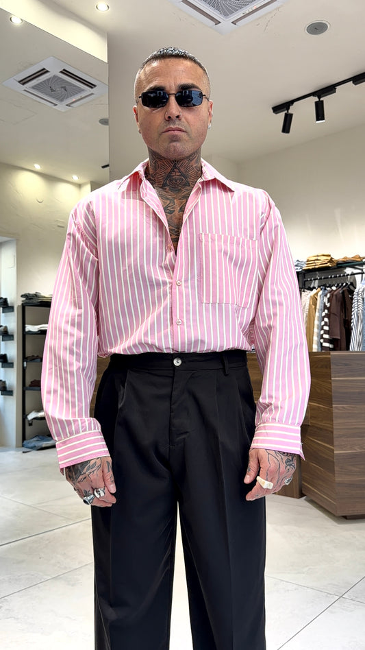 POPELINE SHIRT RIGHE LARGE