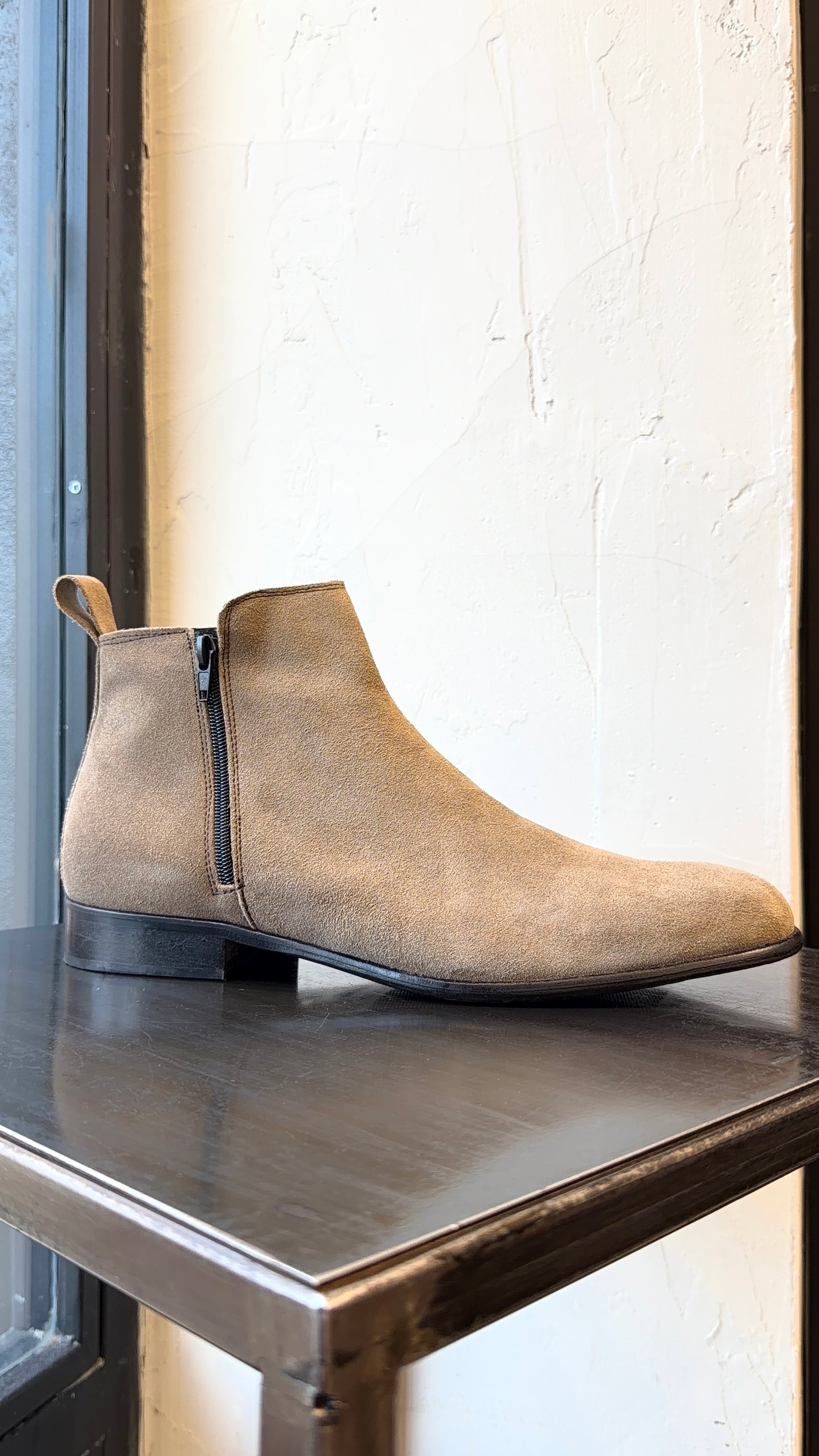 BOOT STIVALETTO CAMOSCIO ZIP