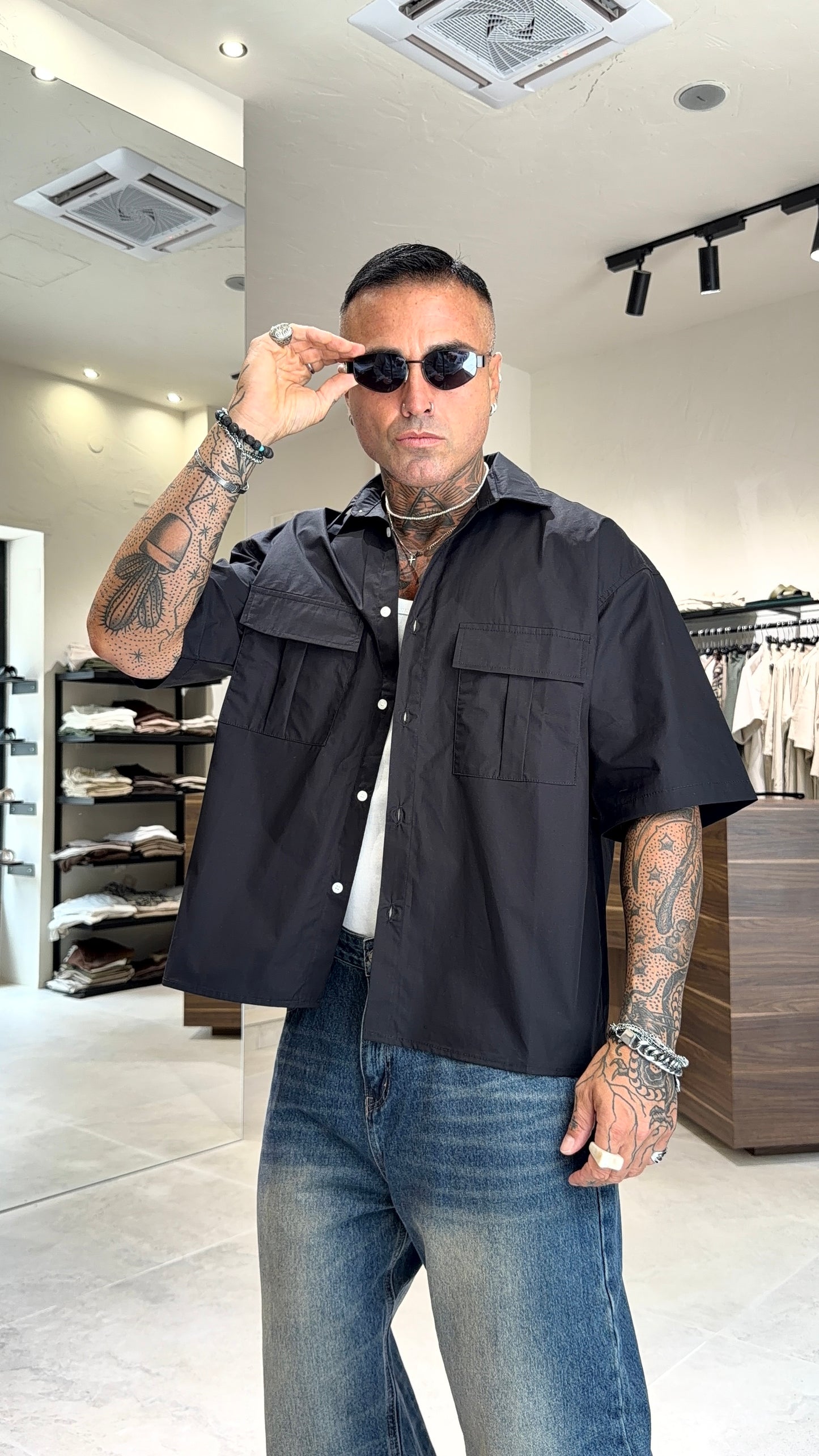 CAMICIA DOPPIA TASCA MM