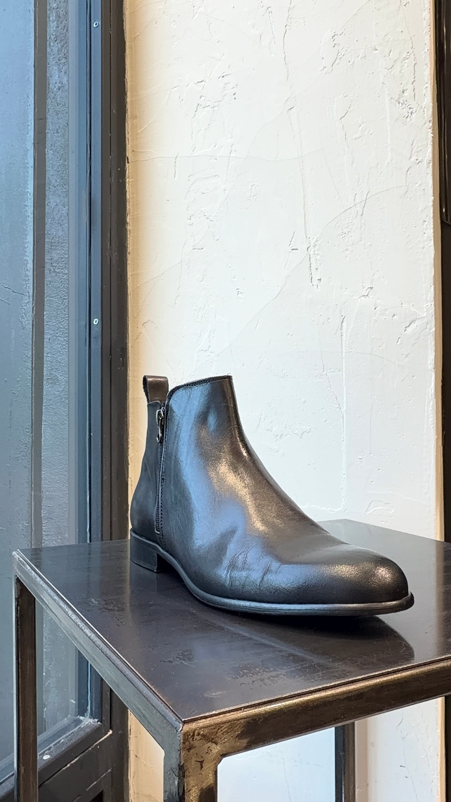 BOOT STIVALETTO PELLE ZIP