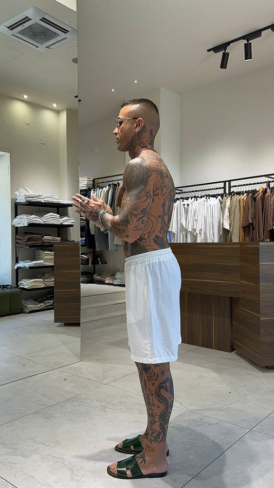 LINEN SHORTS LACCIO
